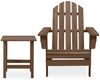 vidaXL Adirondack-Gartenstuhl mit Tisch Massivholz Tanne Braun 315921 Bild 2
