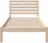 vidaXL Bettrahmen mit Kopfteil Braun 100 x 200 cm Massives Kiefernholz 872266 Bild 5