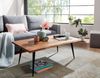 Couchtisch 110 x 60 x 40 cm Sheesham Massivholz Sofatisch mit Baumkante, Wohnzimmertisch Kaffeetisch Eckig mit Metall-Gestell, Großer Tisch Beistelltisch Wohnzimmer Modern Bild 3