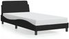 vidaXL Bettgestell "Dover" Schwarz 100x200 cm Samt 373134 Bild 2