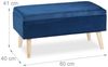 Relaxdays Samt Sitzbank mit Stauraum Bild 5