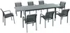 Vente-unique - VELYRA Garden dining set Metall Grau - B 60 cm100 cm x H 85 cm75 cm x L 57 cm205 cm286,5 cm Bild 2