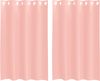 vidaXL Voile Vorhänge mit Ösen 2 Stk. Rosa 140x175 cm 4102096 Bild 2