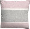 biberna Melange-Flanell Bettwäsche 0840506 BLOCKSTREIFEN, rose, 1x 155x220 cm + 1x 80x80 cm Bild 3