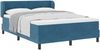 vidaXL Boxspringbett mit Kopfteil Dunkelblau 140 x 200 cm Samt 3340392 Bild 2