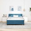vidaXL Boxspringbett mit Kopfteil Dunkelblau 140 x 200 cm Samt 3340392 Bild 3