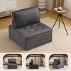 BBWL Wohnlandschaft Einzelsofa modular kompakt aus Plywood mit Leinenbezug, 1-Sitzer für Wohnzimmer, Schlafzimmer, Gästezimmer, platzsparend Bild 4