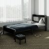 Metallbett 200 x 90 cm,Stauraum-Kopfteil mit 1 Steckdosen, 2 USB-Ladeanschlüssen Bild 5
