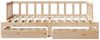 vidaXL Tagesbett Ausziehbar mit Schubladen ohne Matratze 90x200 cm 3302189 Bild 4