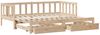 vidaXL Tagesbett Ausziehbar mit Schubladen ohne Matratze 90x200 cm 3302189 Bild 3