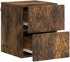 vidaXL Wandmontierter Nachttisch Geräucherte Eiche 34,5 x 33 x 40 cm 898815 Bild 2