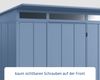 Hörmann Ecostar Metall-Gerätehaus Elegant mit Pultdach Typ 1, 108x238 cm , taubenblau, 2,6 m²,1-flüglige Tür Bild 5