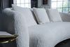 KAWOLA Sofa RADA 3-Sitzer Stoff cremeweiß 83 x 109 x 209 cm Bild 2