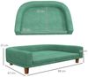 PawHut Tierbett Hundesofa, Haustiersofa Katzensofa mit Kissen, Polyester, Hundesessel mit Holzbeine, Grün, 98 x 67 x 25 cm Bild 2