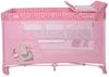 Lorelli Reisebett Moonlight zwei Ebenen, faltbar, Wickelauflage, Matratze, Räder rosa pink Bild 2