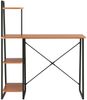 Schreibtisch mit Regaleinheit, Schwarz/ Braun, 102 × 50 × 117 cm Bild 2