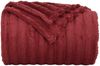 vidaXL Überwurfdecke Bordeauxrot 270 x 240 cm Fleece 42016852 Bild 4