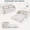 2-Sitzer Schlafsofa B 165 x T 92 x H 82 cm aus Cordstoff mit Klappfunktion Bild 5