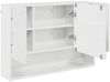 vidaXL Spiegelschrank Hochglanz Weiß 80 x 17 x 55 cm Holzwerkstoff 883358 Bild 5