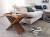 Wohnling Beistelltisch Massivholz Design Klapptisch Serviertablett und Tisch-Gestell klappbar Landhaus-Stil Couchtisch Echt-Holz Natur-Produkt Bild 5
