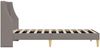 vidaXL Bettrahmen Uni mit Kopfteil Taupe 90 x 190 cm Stoff 42027319 Bild 5