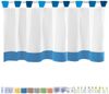Bistrogardine mit Schlaufen ca. 150x45 cm Auswahl: blau - dunkelblau Bild 2