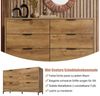Flieks Kommode, Sideboard Schrank mit 6 Schubladen 120x40x76cm Bild 3