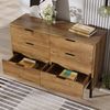 Flieks Kommode, Sideboard Schrank mit 6 Schubladen 120x40x76cm Bild 2