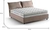 Dmora Doppelbett Arden, Bettkasten aus Stoff, Öffnung vorne, inklusive Matratze 140x190 cm, 100 % Made in Italy, Taupe Bild 3
