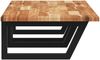 vidaXL Waschbeckenregal Wandmontage Stahl und Akazienholz 3302839 Bild 5