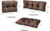 sunnypillow Palettenkissen 7er Set: 3x Sitzkissen + 3x Rückenkissen + 1x Seitenkissen, palettenmöbel palettencouch polsterauflage 120 x 80 Bild 4