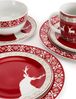 Retsch Arzberg Kombiservice Geschirr-Set, Service Nordic Reindeer, Winter, Advent, Weihnachten (16-tlg), 4 Personen, Porzellan, Rentier-Design, 16 Teile, für 4 Personen Bild 3