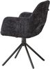 Armlehnstuhl >Adrina< (2er Set) Federkern, drehbar, in schwarz - 62x89x62 (BxHxT) Bild 4