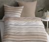 LIVING DREAMS Bettwäsche Bettwäsche-Set NATURAL STRIPES Baumwoll Satin atmungsaktiv, satin, 2 teilig, feine Querstreifen Wende-Bettwäsche hautfreundlich Bild 3
