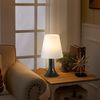 ZMH Nachttischlampe Wohnzimmer Tischlampe mit Kabel - Tischleuchte 2er Set Kleine Lampe Schwarz E14 Tischlampen Moderne Landhausstil für Esstisch Schlafzimmer - Ohne Leuchtmittel Bild 3
