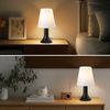 ZMH Nachttischlampe Wohnzimmer Tischlampe mit Kabel - Tischleuchte 2er Set Kleine Lampe Schwarz E14 Tischlampen Moderne Landhausstil für Esstisch Schlafzimmer - Ohne Leuchtmittel Bild 5