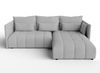 AX LIVING Hellgrau Ecksofa mit Schlaffunktion und Bettkasten Cosmova Bild 3