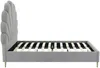 Vente-unique - LIVAYA Bett Stoff Grau - B 205 cm x H 140 cm x L 166 cm Bild 4