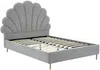 Vente-unique - LIVAYA Bett Stoff Grau - B 205 cm x H 140 cm x L 166 cm Bild 2