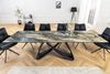 riess-ambiente Esstisch INFINITY 180-220-260cm taupe – Keramik, Marmor-Design, Metall (Einzelartikel, 1-St), ausziehbar für flexible Nutzung – ideal für bis zu 12 Personen Bild 2