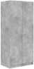 vidaXL Kleiderschrank Betongrau 80x52x180 cm Holzwerkstoff 800625 Bild 2