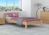 Erst-Holz breites Einzelbett aus massiver Buche 120x200 cm inkl. Rollrost, natur Bild 2