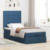 vidaXL Ottoman-Bett mit Matratze Blau 90x200 cm Stoff 3313132 Bild 3