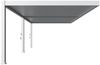Weide Deluxe Plus Wand-Pergola Voll-Aluminium 4x8m mit Lamellendach weiß Bild 3