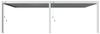 Weide Deluxe Plus Wand-Pergola Voll-Aluminium 4x8m mit Lamellendach weiß Bild 4