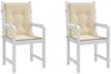 vidaXL Gartenstuhlauflagen für Niedriglehner 2 Stk. Beige 100x50x3 cm 47564 Bild 4