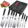 MDHAND Messer-Set 9-teiliges Küchenmesserset aus Stahl im japanischen Stil (9-tlg), Kochmesser-Set inklusive edler Geschenkbox Bild 3