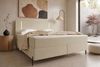 Boxspringbett Titan - Samtstoff - creme - 180x200 cm Bild 2