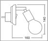TRANGO LED Steckdosenleuchte, 11-061 LED Steckerleuchte inkl. 1x 8 Watt 3000K warmweiß E27 LED Leuchtmittel in Weiß matt *ANNA*, warmweiß,Wandleuchte, Leselampe, Küchenlampe, warmweiß, Wandleuchte, Leselampe, Küchenlampe, Nachtlicht, Wandlampe Bild 4