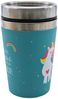 Dekohelden24 Thermobecher Thermobecher/Becher to go, Kaffeebecher, Isolierbecher, Einhorn, 1-tlg, Metall Bild 2